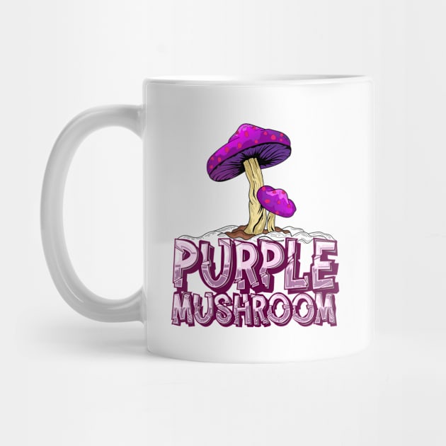 Purple Mushroom by Firts King